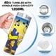 thumbnail image 5 of El Show de Quick Draw McGraw Vaso aislado de acero inoxidable con asa, diseño temático, regalo para familia, amigos y fans; incluye pajita y encaja en el portavasos estándar, 40 oz, 5 of 6
