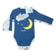 thumbnail image 2 of Set 2 Body Manga Larga Celeste Oso Niño 3-6M, 2 of 3