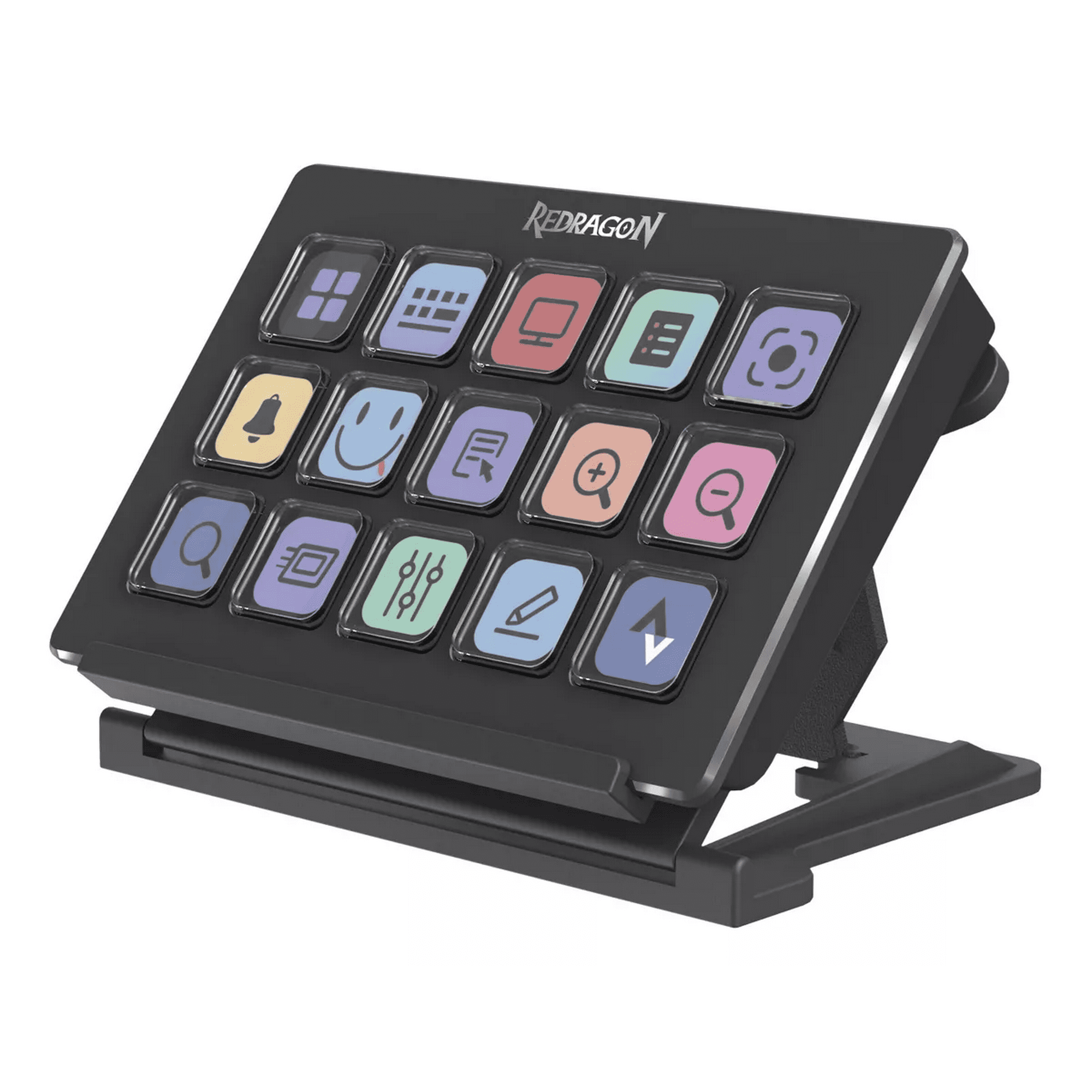 Controlador De Streaming Redragon Streamcraft Ss-550, 15 Teclas Led