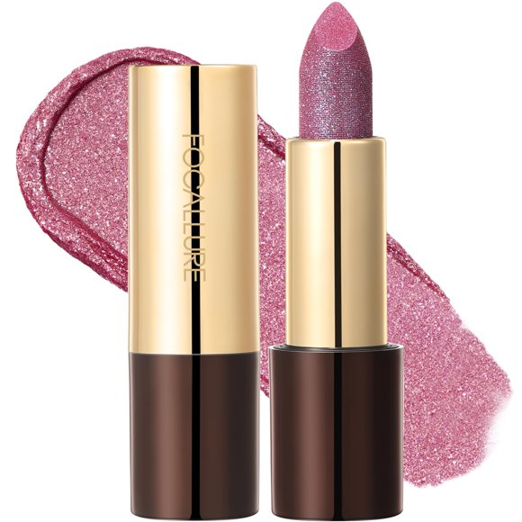 Labial FOCALLURE Metallic Rosa Hot Brillante