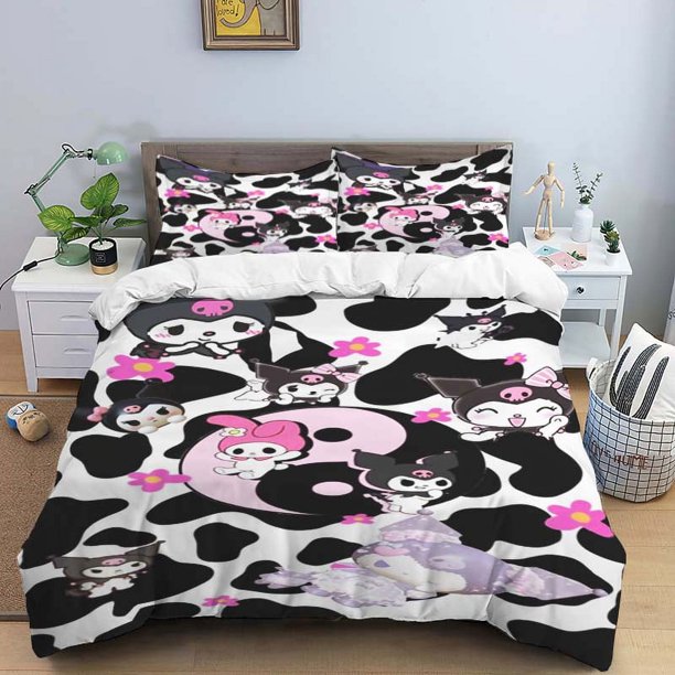 x2080 Bed Sheets Size Cartoon Bedding Set ing Home Decoration Pillowcase Quilt Cover Cute Gift To Family and Friends 3-Piece Bedding Set (1 Duvet Cover + 2 Pillow Shams) nj2080