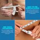 thumbnail image 3 of MEDca Body Fat Caliper and Measuring Tape Set with 3 Items, White, 1 Pack, 3 of 9