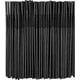 thumbnail image 1 of XmhyTop 100 Unidades Popotes de Plástico Negro, 5 mm de Diámetro, 21 cm de Altura, Straws para Bebidas Desechables y Resistentes, Ideal para Eventos, Restaurantes y Uso Doméstico, 1 of 5