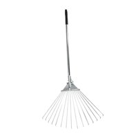 Ioensy - Rastrillo Con Mango Retráctil De 65 Pulgadas Para Mantenimiento De Césped Y Limpieza De Jardinería