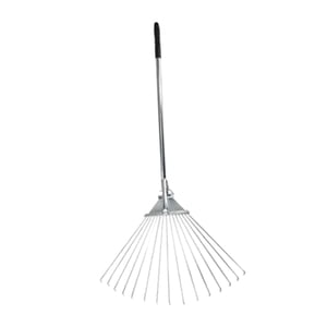 Ioensy - Rastrillo Con Mango Retráctil De 65 Pulgadas Para Mantenimiento De Césped Y Limpieza De Jardinería