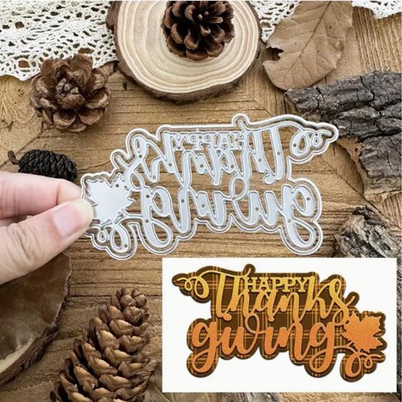 Troqueles DDeehs Thanksgiving Plateado - DDeehs-001