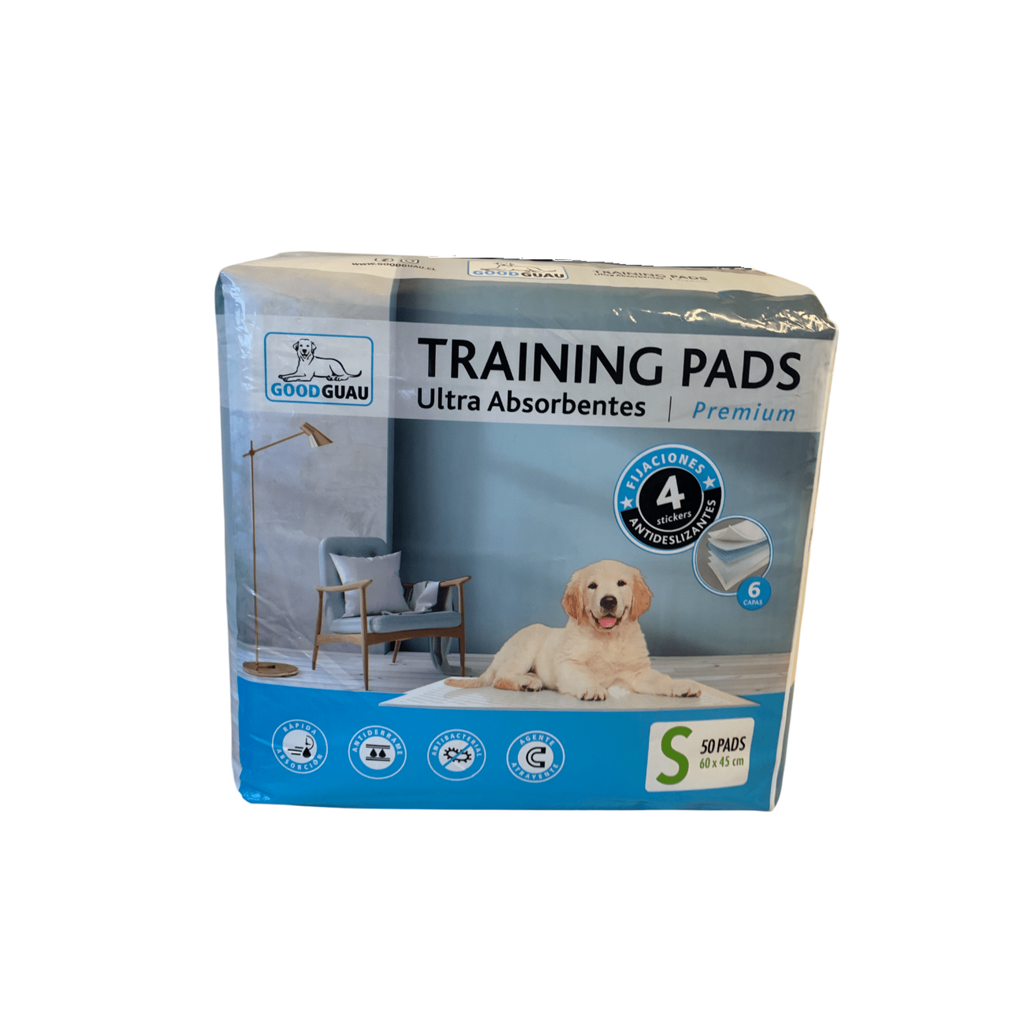 Goodguau - 50 Pañales Sabanillas Entrenamiento Mascota Perro 45x60 Cms