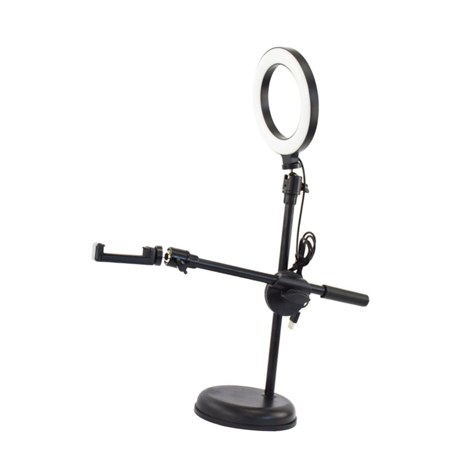 Bothyi - Anillo De Luz Para Escritorio Con Soporte Para Cámara Superior Para Transmisión En Vivo De Reuniones Estándar