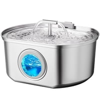 Fuente De Agua Para Gatos Neareal De Acero Inoxidable De 3,2 L Con Filtro
