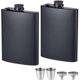 thumbnail image 1 of Set de 2 petacas ROMORC de acero inoxidable, 8 oz (237 ml), 1 of 3