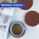 thumbnail image 5 of Posavasos absorbentes para bebidas con soporte, posavasos de silicona con inserto de fieltro suave, 5 of 7