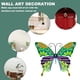 thumbnail image 4 of Valla de mariposas de metal para decoración de jardín, gran escultura de mariposa para terraza al aire libre, patio trasero, balcón, color rojo, 4 of 5