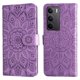 thumbnail image 1 of Funda tipo cartera FOXDOCK para Realme C75 4G , diseño girasol en relieve, cuero PU, cierre magnético, soporte y tarjetero, 1 of 5