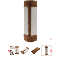 Genérico - Rascador De Sisal Para Gatos Esquinero Cafe