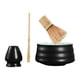 thumbnail image 2 of 4 Piezas Cuchara Batidora Matcha De Bambú Y Soporte Para Saludo Hogar Cocina Negro, 2 of 5