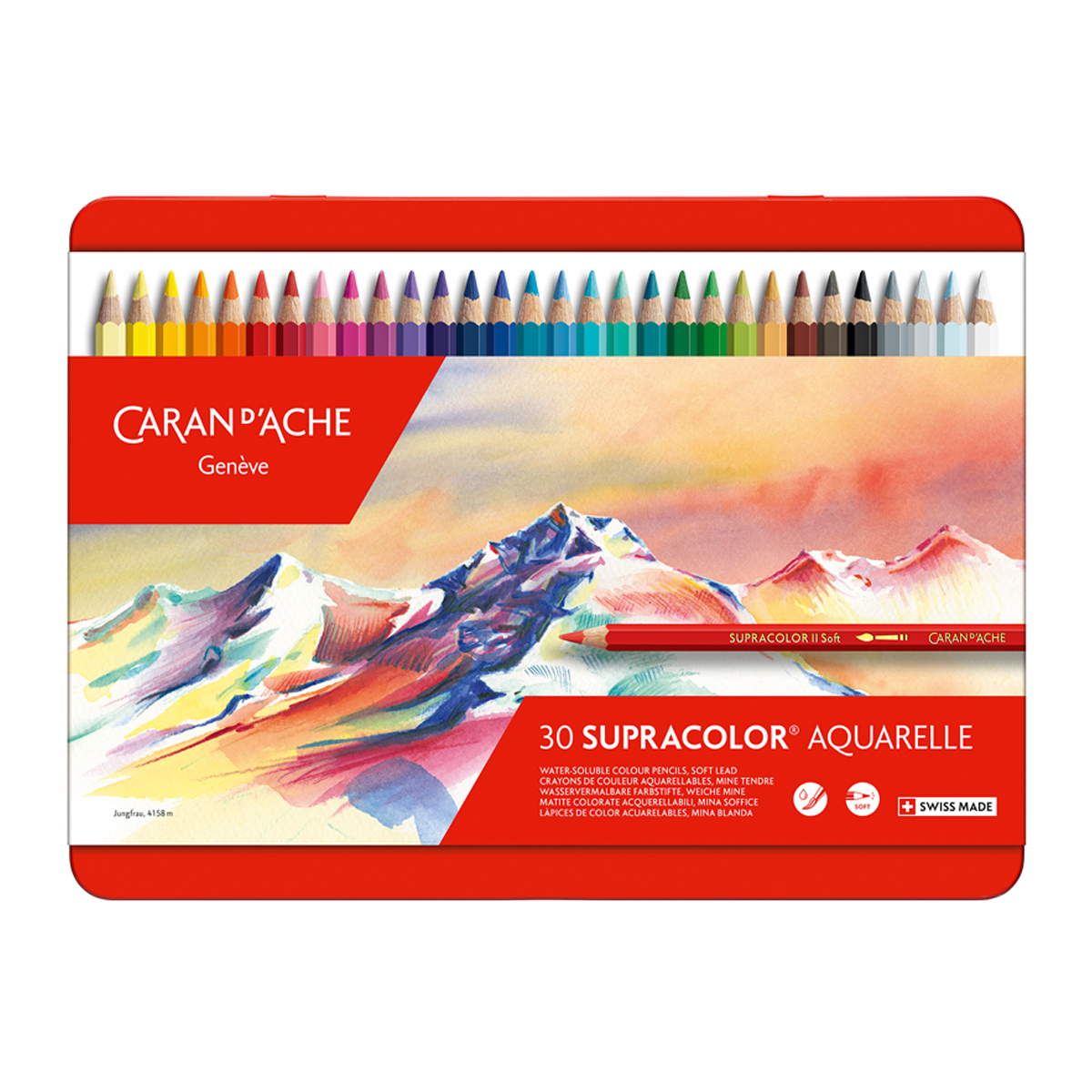 Caran D'ache - Lápices Acuarela Supracolor Caran D Ache 30 Colores