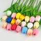 thumbnail image 5 of suxuMhao 12 Pzas Tulipanes de Tacto Real Naranja y Naranja Oscuro 13 Pulgadas Ramo de Tulipanes Artificiales Flores de Tulipán de PU Sintético Decoración de Primavera para Sala de Estar Hogar Boda, 5 of 5