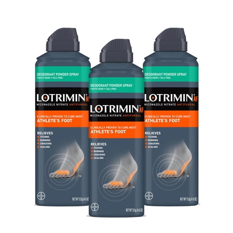 Spray Antimicótico En Polvo Lotrimin Athlete'S Foot 135 Ml X3