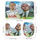 thumbnail image 3 of Harry Kane-theme 4-Piece Shower Curtain Set with Rugs, Waterproof Bathroom Decor Set Includes Bath Mat, U-Shaped Rug, Toilet Lid Cover and Curtain with Hooks, 3 of 6