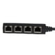 thumbnail image 3 of Adaptador divisor RJ45 de 1 a 4 puertos, transmisión fluida, excelente conexión, adaptador de cable de red., 3 of 8