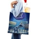 thumbnail image 4 of Olaf Presents Bolso de tela con estampado de lienzo para mujer, bolsa de compras reutilizable y estética, con cremallera interior, regalo para mujer,38*45cm., 4 of 6