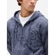 thumbnail image 3 of Sudadera con capucha GAP para hombre Heritage Logo Bandana con cremallera completa y estampado S, 3 of 4