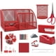 thumbnail image 1 of Organizador de Escritorio Shellvcase 12 en 1 Rojo Oficina, 1 of 3