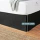 thumbnail image 4 of Faldon Cama 2 Plazas Negro Liso Elasticados Premium Aura Zeus, 4 of 8