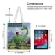 thumbnail image 5 of The Good Dinosaur Bolso de tela con estampado de lienzo para mujer, bolsa de compras reutilizable y estética, con cremallera interior, regalo para mujer, 35 × 40 cm., 5 of 6