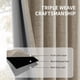 thumbnail image 5 of Cortinas CUCRAF 100% opacas de lino natural, 160 x 160 cm, 2 paneles, 5 of 8
