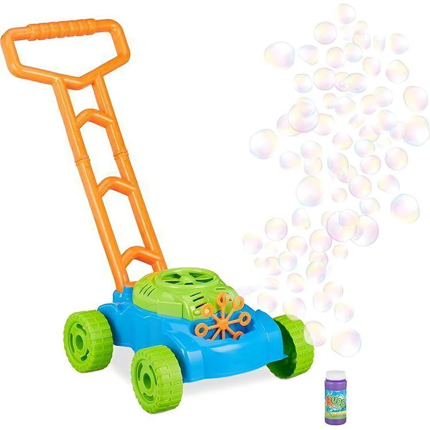 Genérico - Carrito Caminador Lanza Burbujas Azul