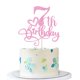 thumbnail image 1 of Adorno para pastel Naicaek 7.º cumpleaños con brillo rosa, 1 of 5
