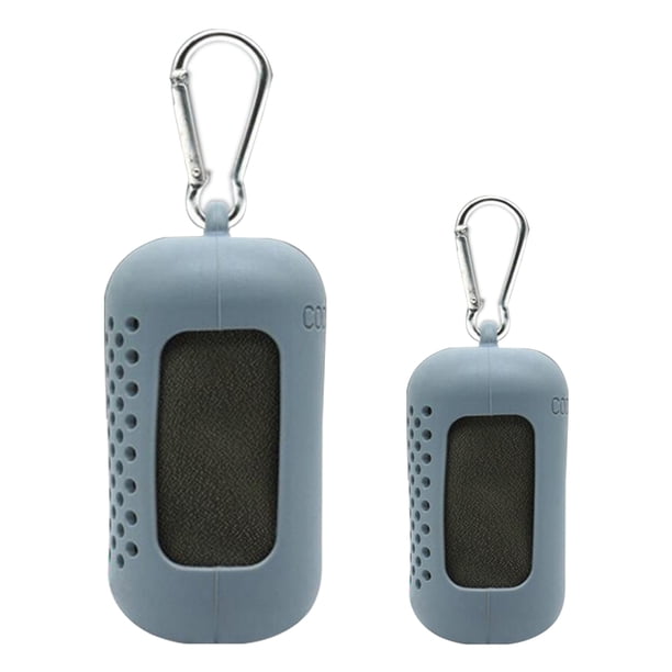 Juego de 2 toallas refrescantes de microfibra, de secado rápido, para playa, gimnasio, yoga y deportes al aire libre.