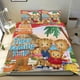 thumbnail image 1 of El Barrio de Daniel Tigre Conjunto de sábanas temático, trío de piezas, cómodo y amigable con la piel, diseño único, regalo de decoración para el hogar para familiares, amigos y fans, 90 cm * 190 cm, 1 of 6