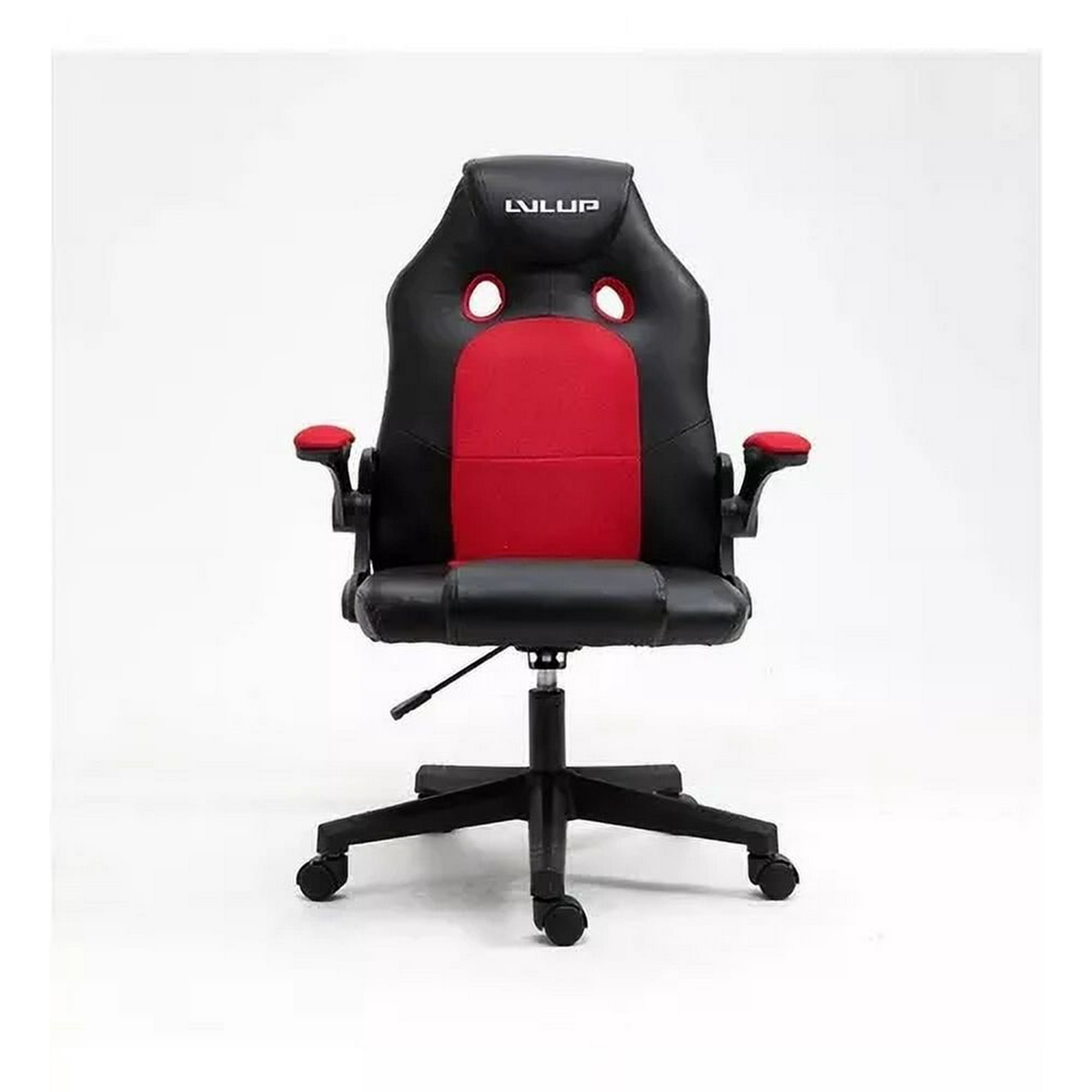 Creaprint - Silla Gamer Lvl Medium Up Color Rojo Y Negro
