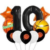 Globos De Fiesta Istovo Set De 11 Piezas Baloncesto Para 10º Cumpleaños