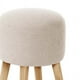 thumbnail image 2 of Pouf Nantes Lino Blanco, 2 of 3