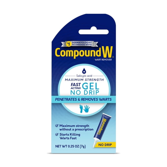 Compuesto eliminador de verrugas W, gel de máxima resistencia y acción rápida, 7 ml