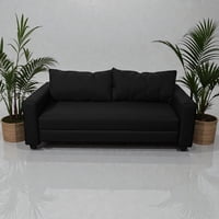 Diseños Valestrini - Sofa Cama Multifuncional Lino Negro