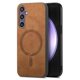 thumbnail image 1 of Magnetic Slim Case for Samsung Galaxy S23 FE with Camera Guard & Anti-Scratch Back Brown, 1 of 6