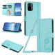 thumbnail image 1 of Funda Cartera Trébol para Xiaomi Redmi Note 10 4G/10S con Ranuras Tarjetas y Carga Inalámbrica Verde menta, 1 of 6