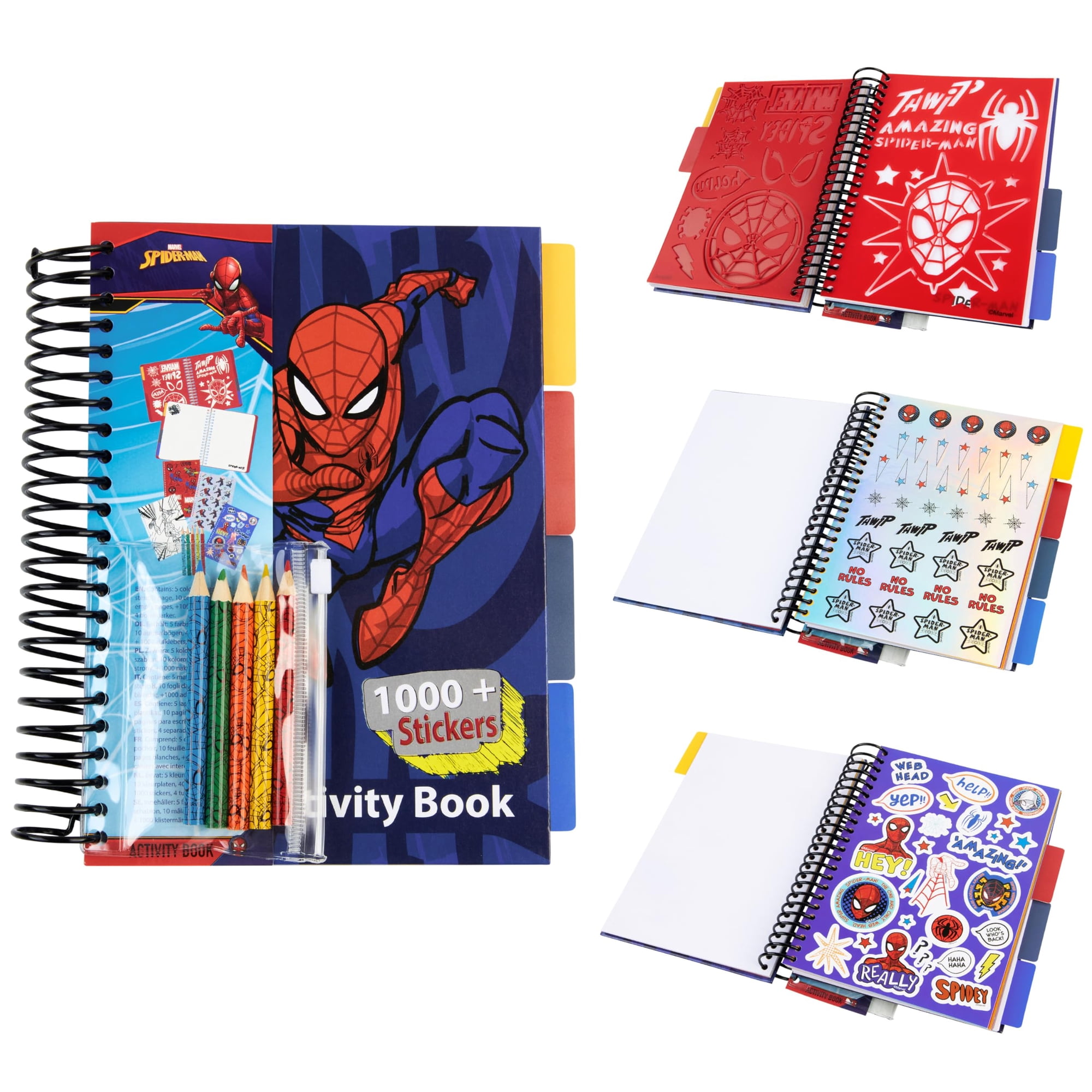 Libro De Pegatinas Marvel Boys Con Más De 1000 Pegatinas De Spiderman