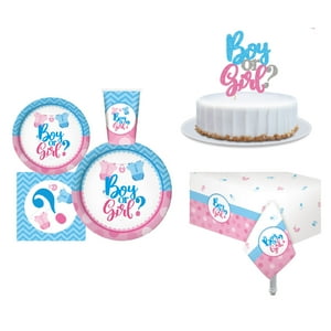 Kiosclub - Set Decoración Fiesta Boy Or Girl? 30 Personas 1 Un