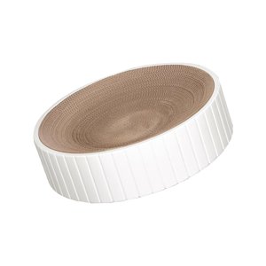 Ioensy - Almohadillas Rascadoras Para Gatos, Juguetes Decorativos Para Actividades, Protegen Muebles, Suministros Para Mascotas, Color Blanco