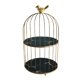 thumbnail image 4 of Iron Art Nordic Bird Cage Rack Lápiz Labial Perfume Cosmético 19.5x36.5cm Negro, 4 of 5