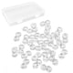 thumbnail image 1 of Clips transparentes para bandas de telar, 500 unidades de ganchos de goma para bandas de telar, kit de repuestos para conectores de bandas de telar, para manualidades, pulseras, conectores, tejidos, c, 1 of 6
