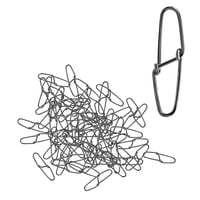 Ioensy - 100X Broches De Pesca Equipo De Pesca Aparejos De Pesca Broches De Bloqueo Ligeros Modelo Giratorio 1