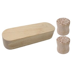 Bothyi - Peso Del Patrón De Tela, Badajo De Sastre De Madera Dura Para Coser, Planchar, Bordado, 1 Badajo, 2 Pesos