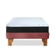 thumbnail image 3 of Cama Europea Zen Pro Colchon Resortes 1.5 Plaza Base Dividida Tela Palo Rosa, 3 of 6