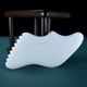 thumbnail image 1 of 1Pcs Gouache Scraper White Jade Gua Sha Board Natural Stone Scraping Massage Tool For Body and Face Relaxation Detox Beauty Care, 1 of 3